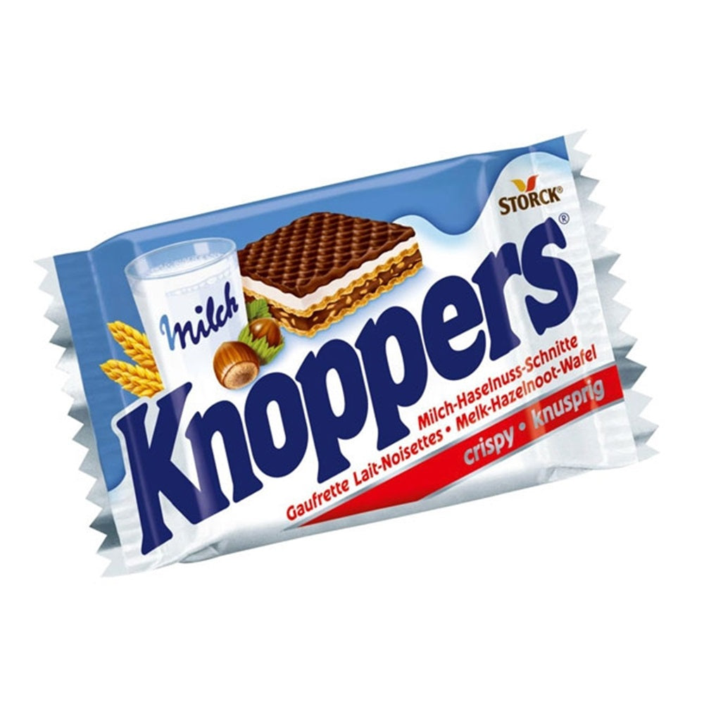 Happy Hippo (28 Unità) | Barrette Kinder - Wafer di croccante biscotto a forma di ippopotamo e ripieno di crema al latte e nocciola.
