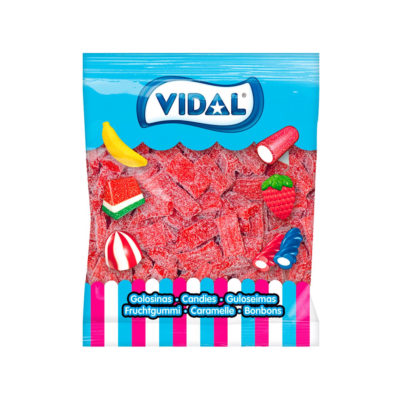 Ladrillos Pica Fresa Sin Relleno (250 Unidades)