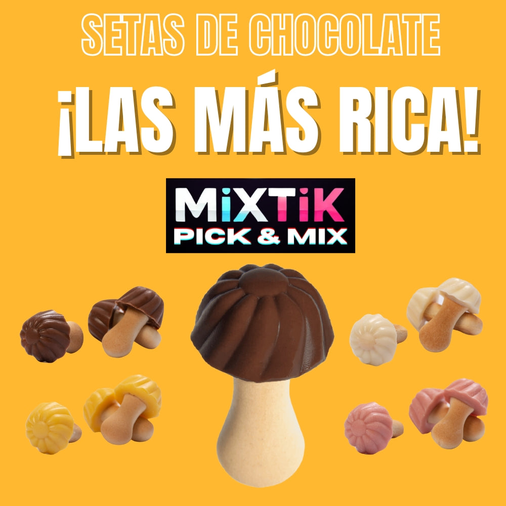 SETAS CHOCOLATE PICK & MIX | TARRO 800G