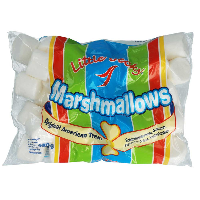 Little Becky - Esponjitas Anchas - Marshmallow Americanas para Barbacoas | Bolsa 280g