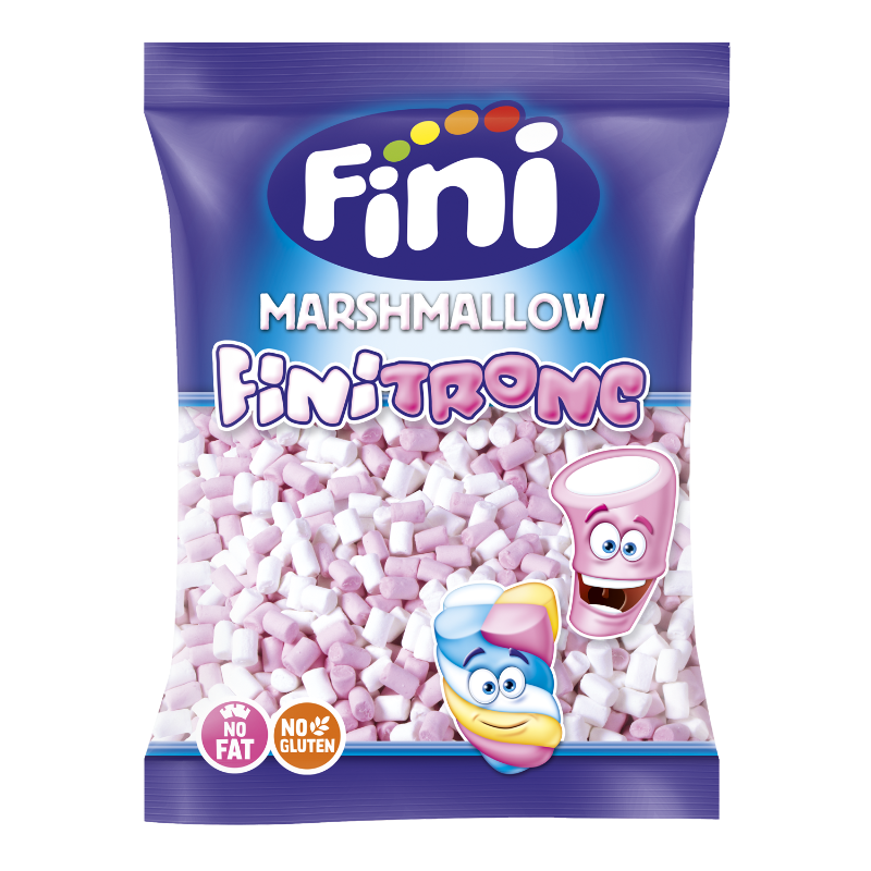 Fini Finitronc Toppings Mini Esponjitas Rosa y Blanco | Bolsa 1 kg