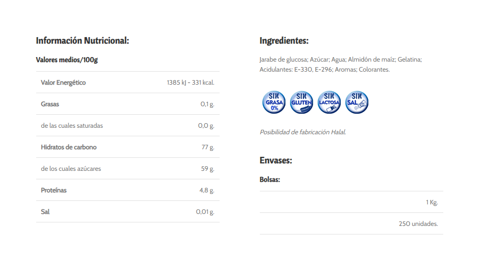 Burmar Mixto Grande Azúcar (Bolsa 1KG) - Coca Cola, Banana, Sandía y Huevo Frito