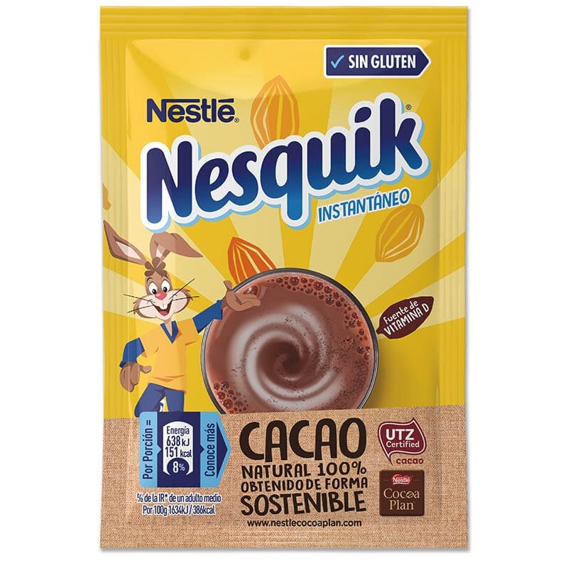 Nesquik Sobres 13,5g - Sin Gluten | Expositor Caja - Contiene 25 Unidades