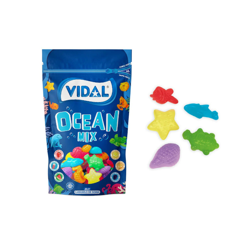 Vidal Ocean Mix | Contiene 6 Sabores Surtidos 180g