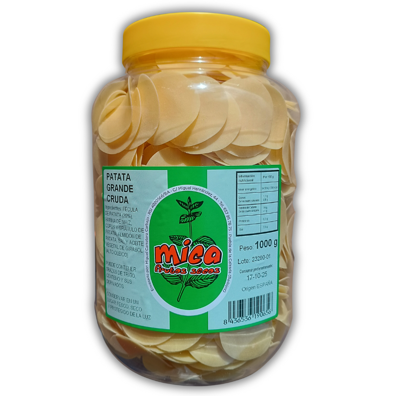 Patatas Light - Snacks Para Freír en Casa | Formato Tarro Reutilizable 1KG