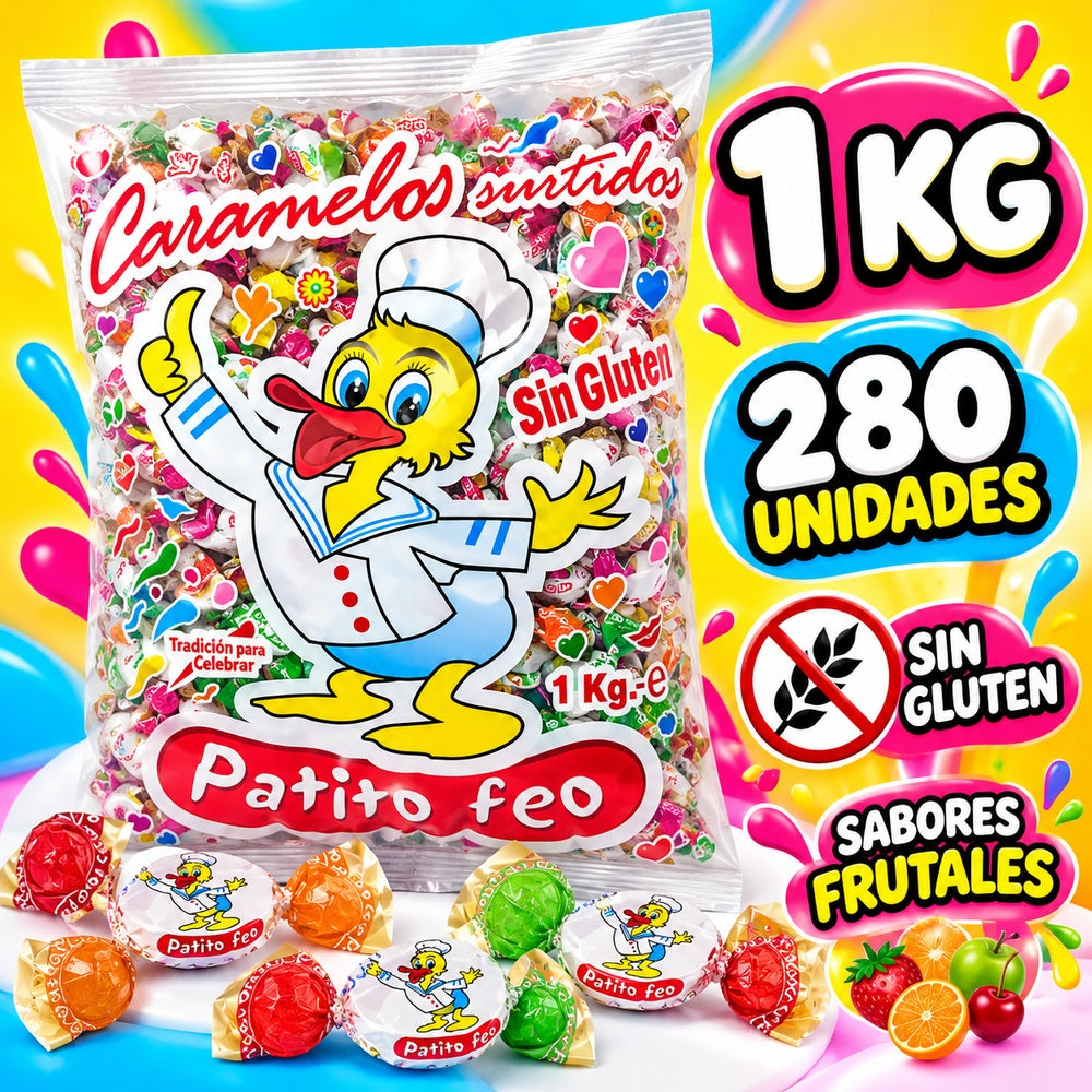 Patito Feo caramelos surtidos sabores frutales