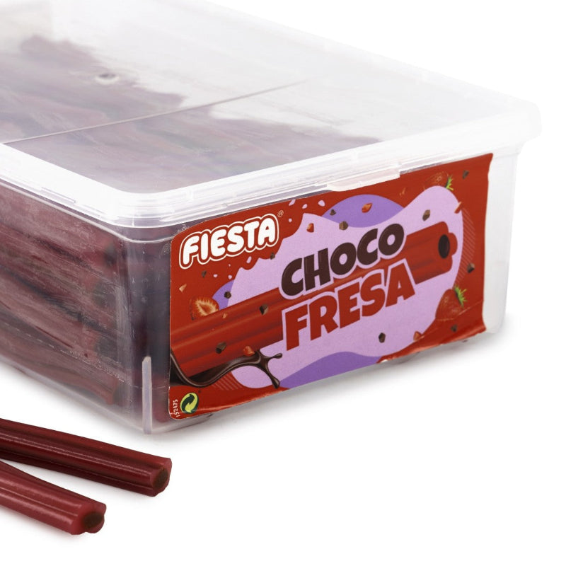 Regaliz Choco Fresa - Relleno de Chocolate | Contiene 60 Unidades