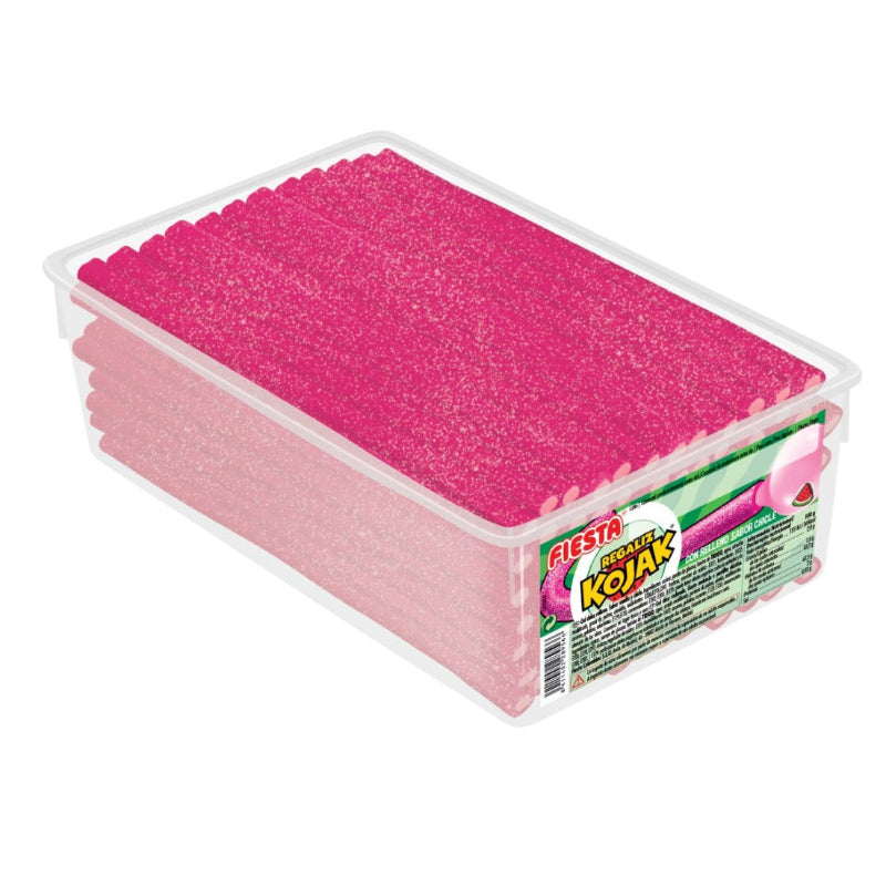 Regaliz Kojak Relleno Sabor Chicle Sandía 60 Unidades 1380g