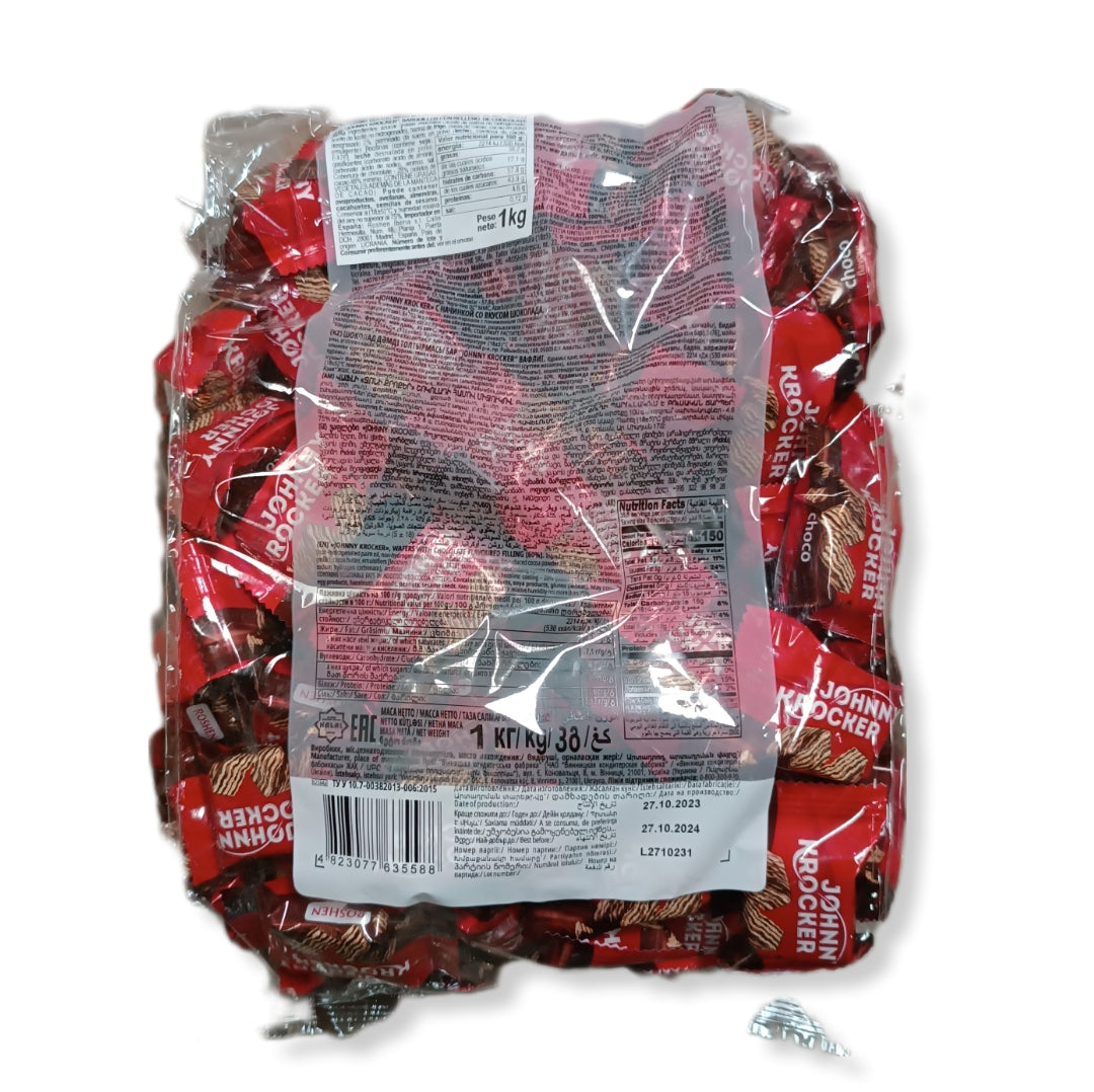 Roshen Wafers Johnny Krocker Chocolate | Contiene 75 Unidades