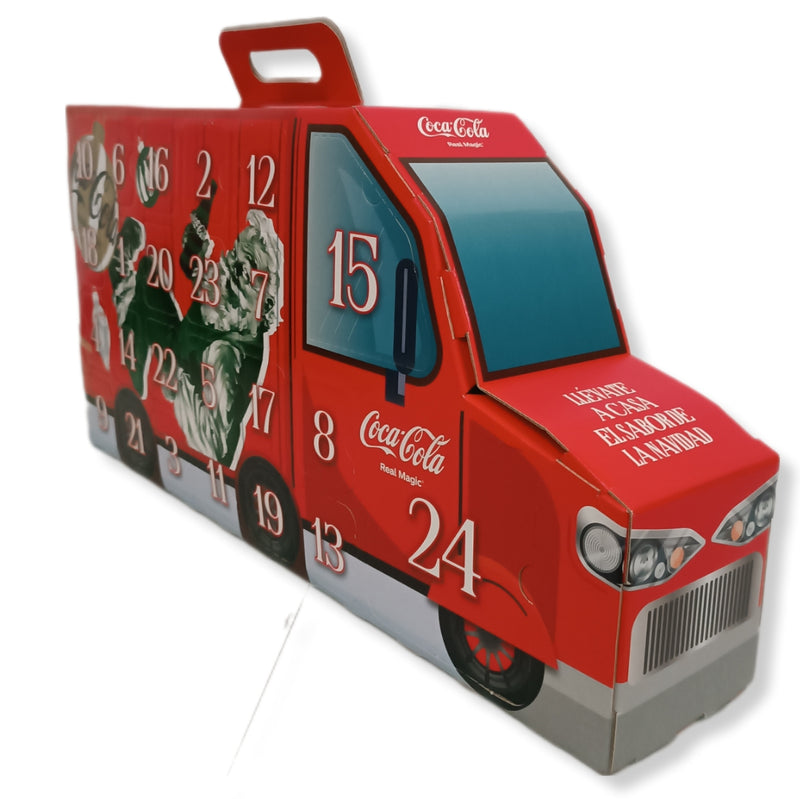 Calendario Adviento Coca-Cola | Contiene 15 Latas de 200ml y Regalos Promocionales