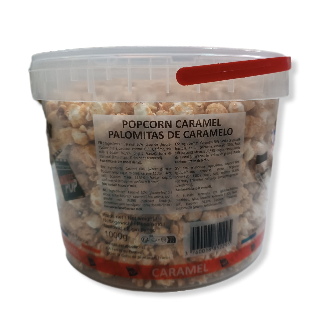 Palomitas Caramelo 1KG | Formato Tarro Reutilizable - Fabricadas en Francia