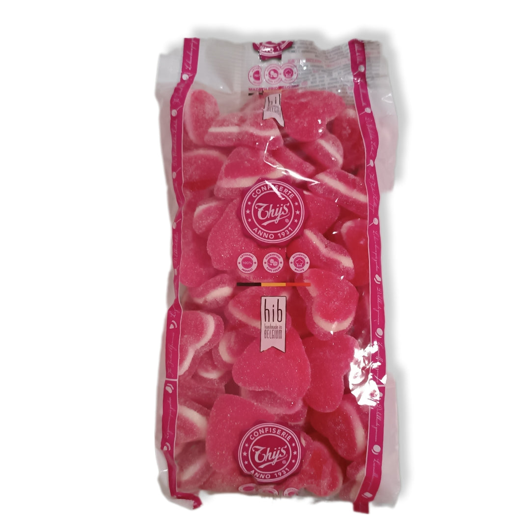 Corazón Rojo/Blanco Azúcar 1kg