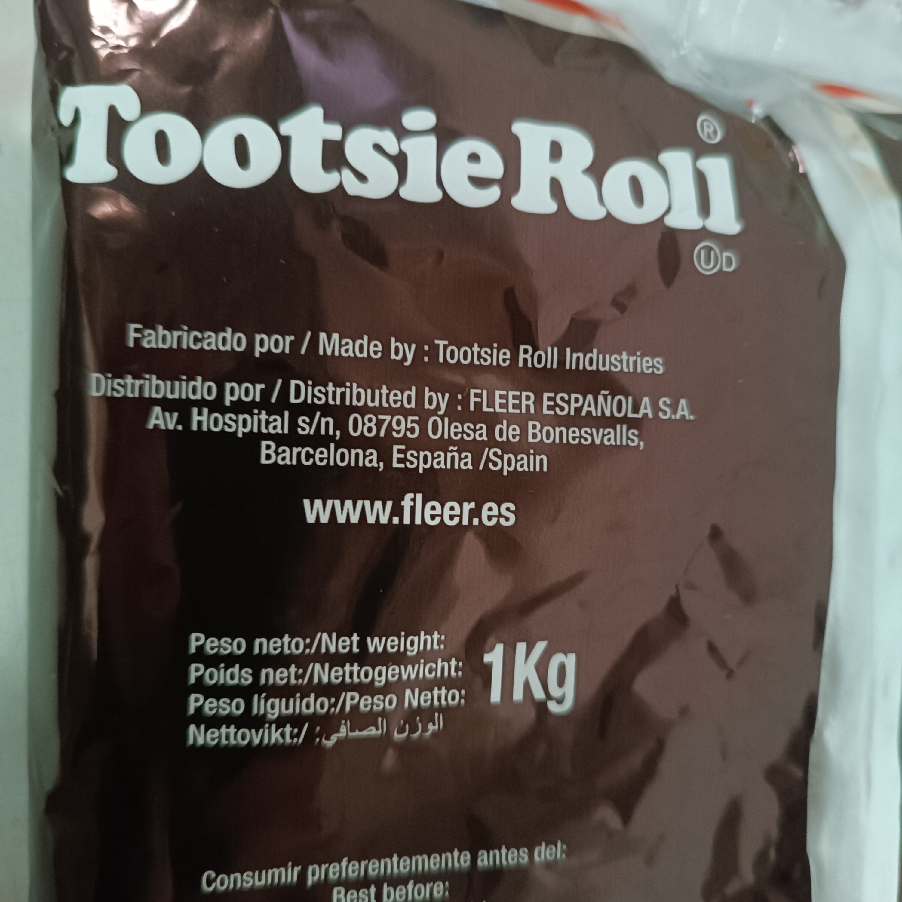 Tootsie Roll Caramelos Sabor A Cacao | Formato Bolsa 1KG