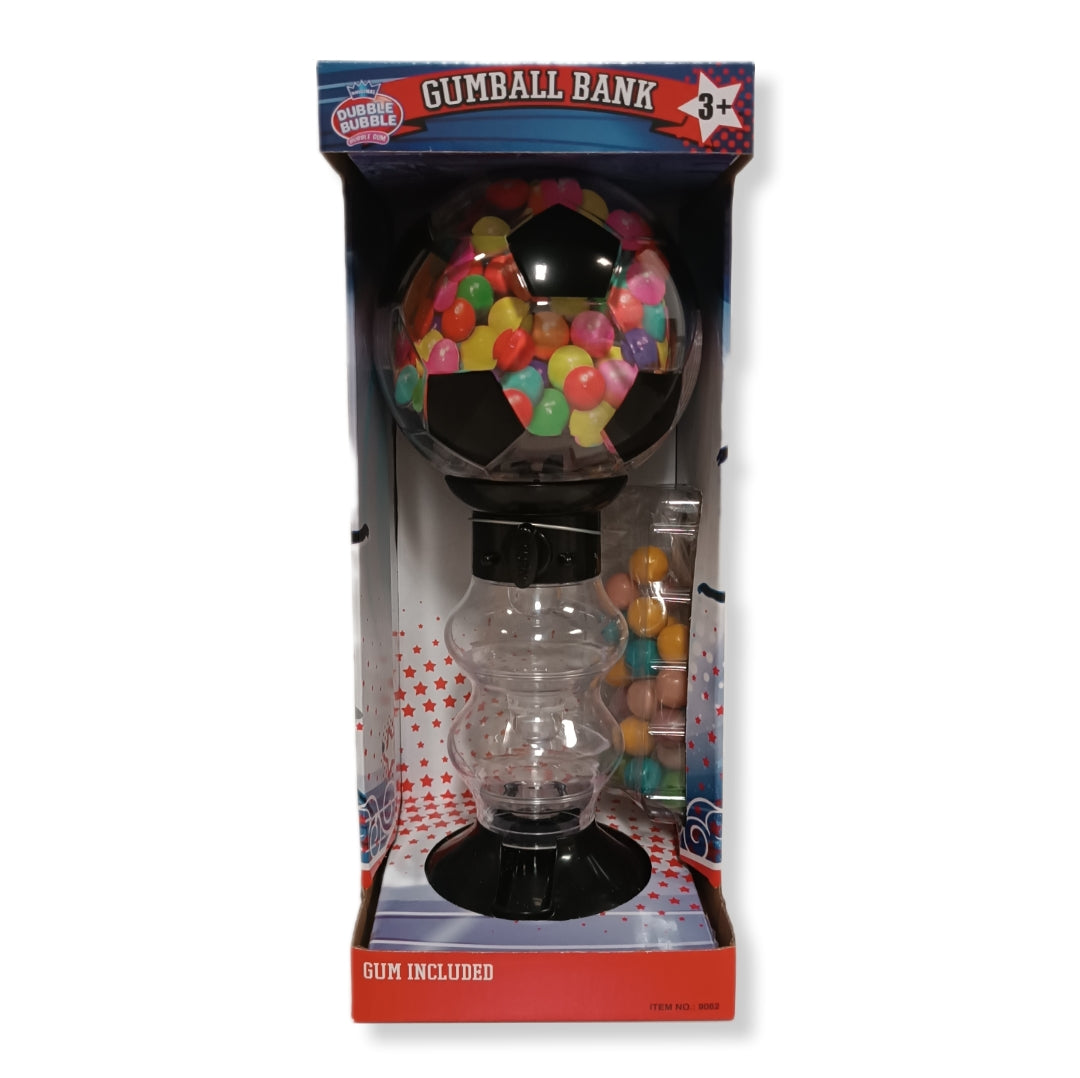 Máquina De Bolas Y Hucha | Temática Fútbol Con Bolsa De Chicles (50g) Incluido | Bubble Dubble