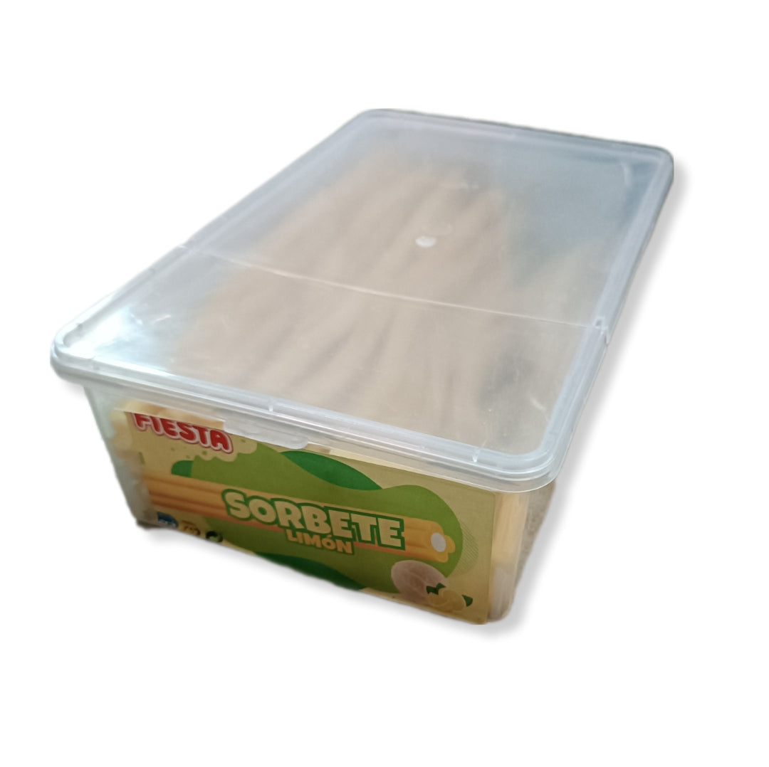 Regaliz Sabor Sorbete De Limón Fiesta 1380g | Contiene 60 Unidades