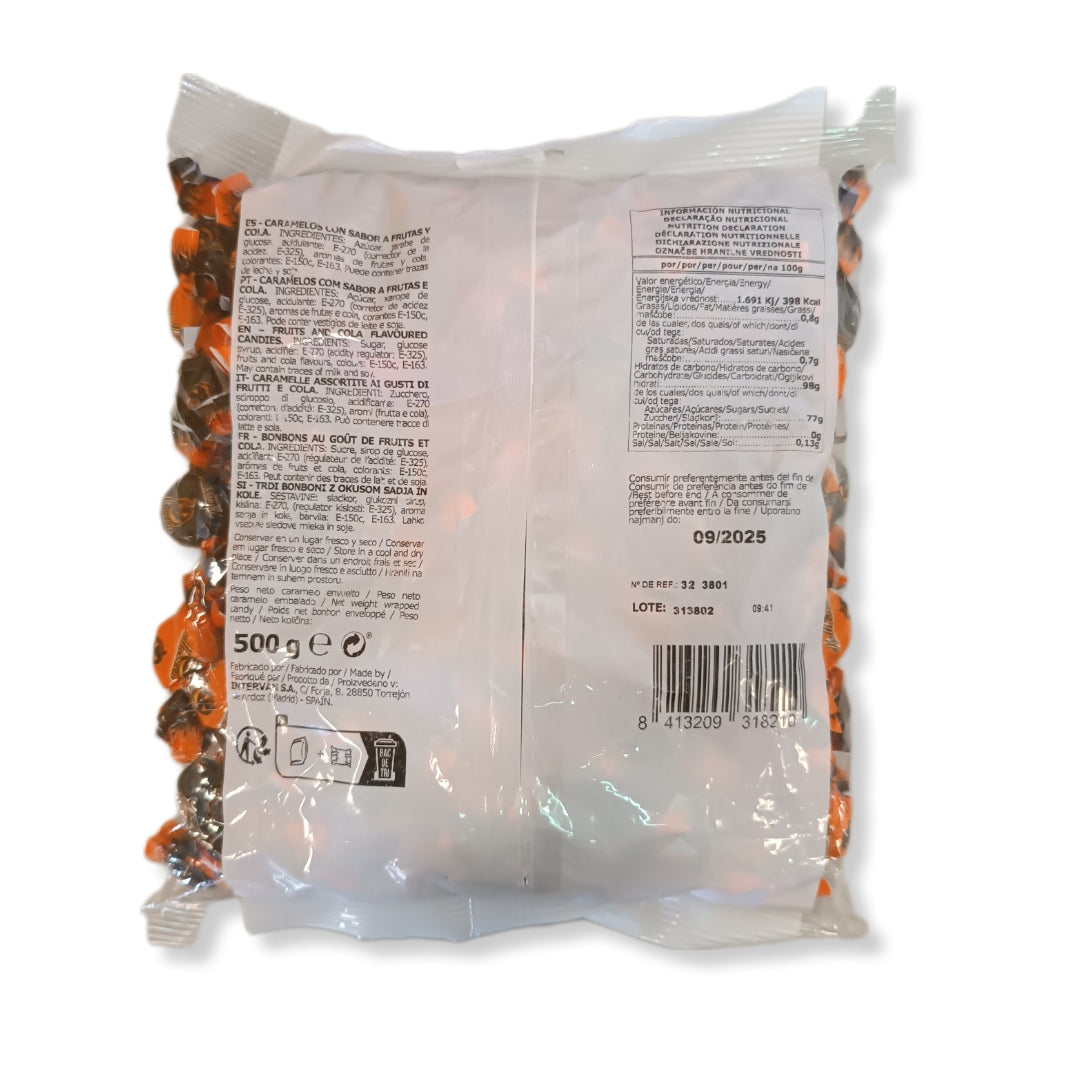 Caramelos Halloween Intervan Sabor Frutas Y Cola | Formato Bolsa 500G
