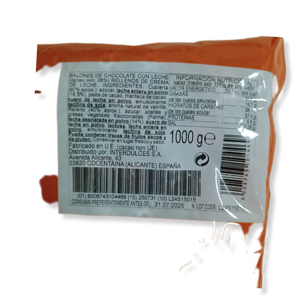 Balones Chocolate Con Leche Laica | Formato Bolsa 1kg