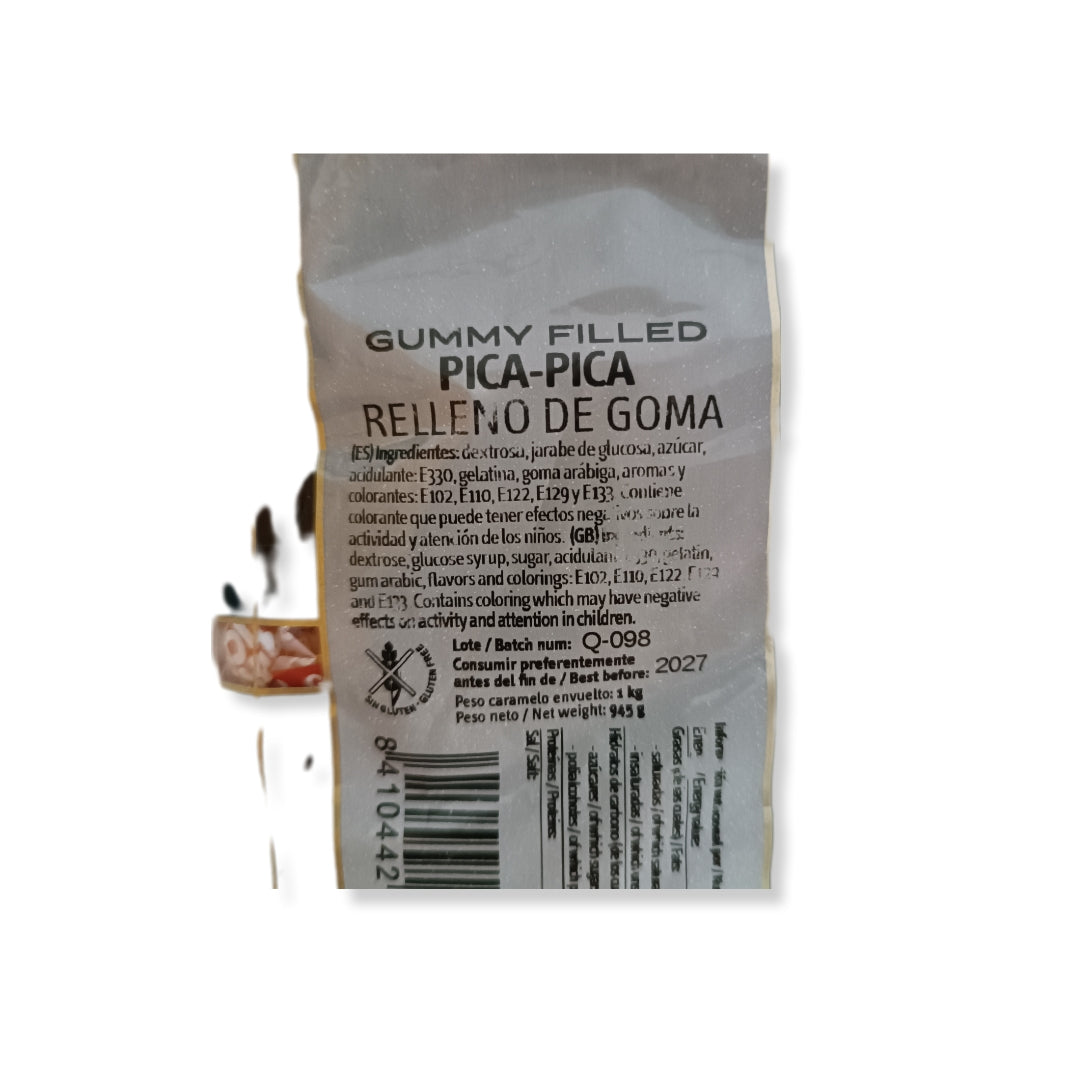 Caramelos Pica-Pica Relleno De Goma Gerio | Formato Bolsa 1KG