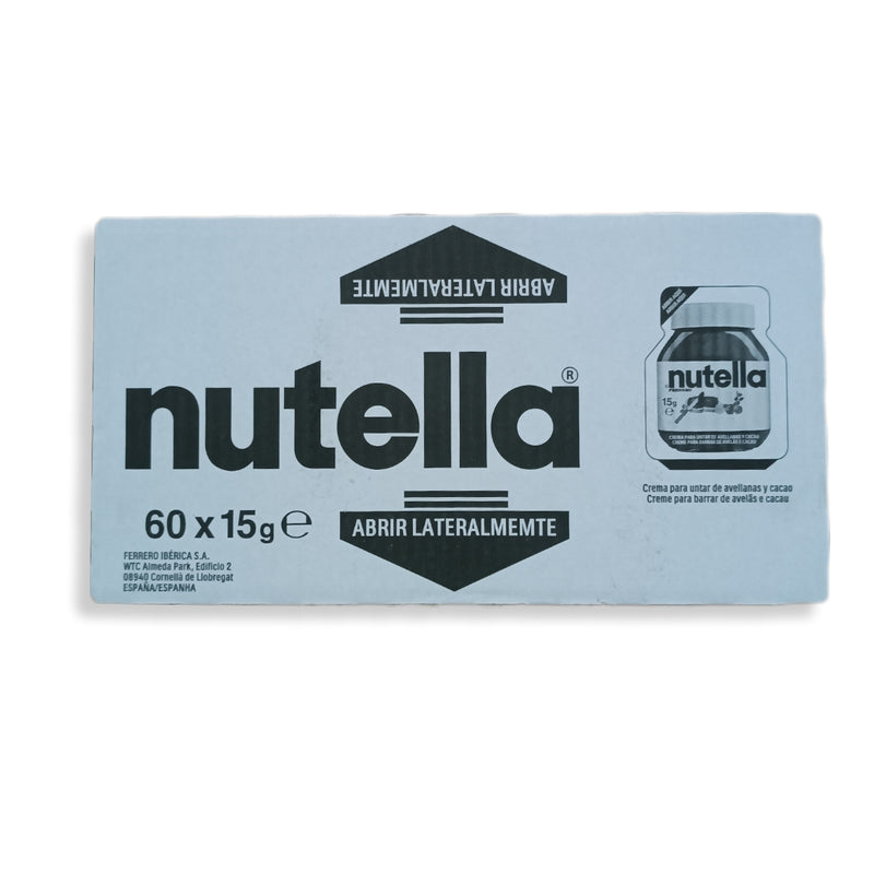 Caja de Mini Porciones de Nutella 60 x 15g | Ideal para Fiestas, Eventos y Cumpleaños