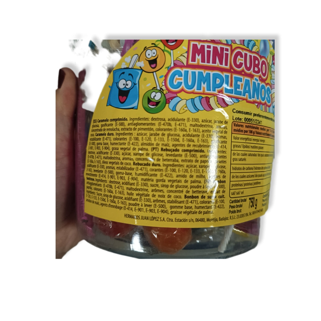 Mini Cubo Cumpleaños (750g)