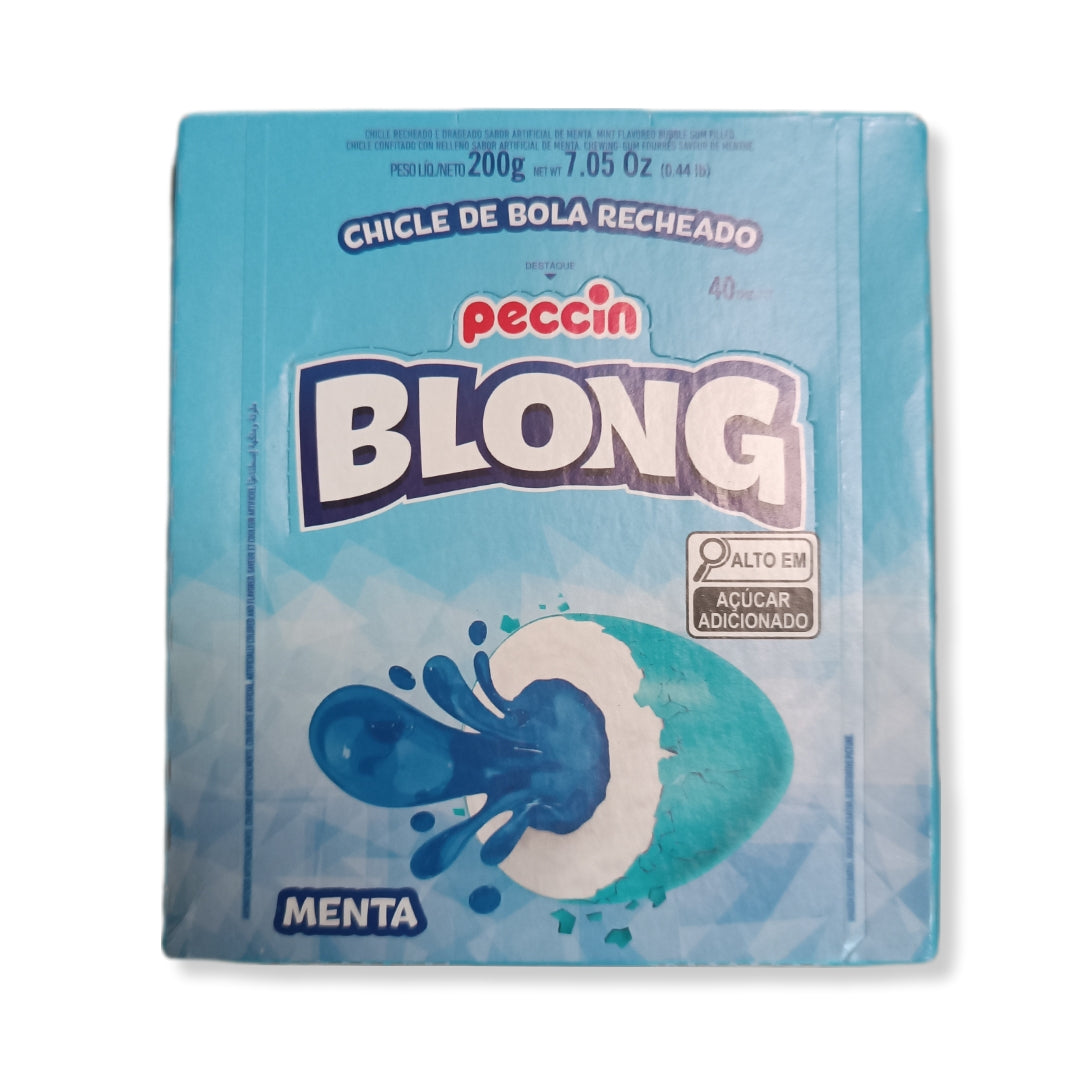 Blong Chicle Relleno Sabor Menta Contiene 40 Unidades