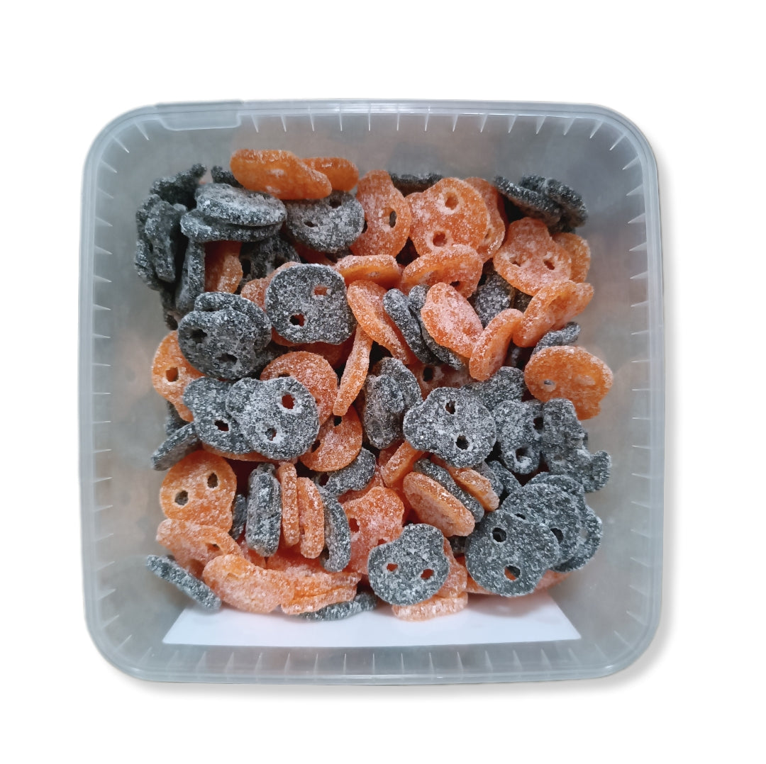 Calaveras Ácidas Sabor Moras-Naranja | Formato Tarro Reutilizable 1.570g