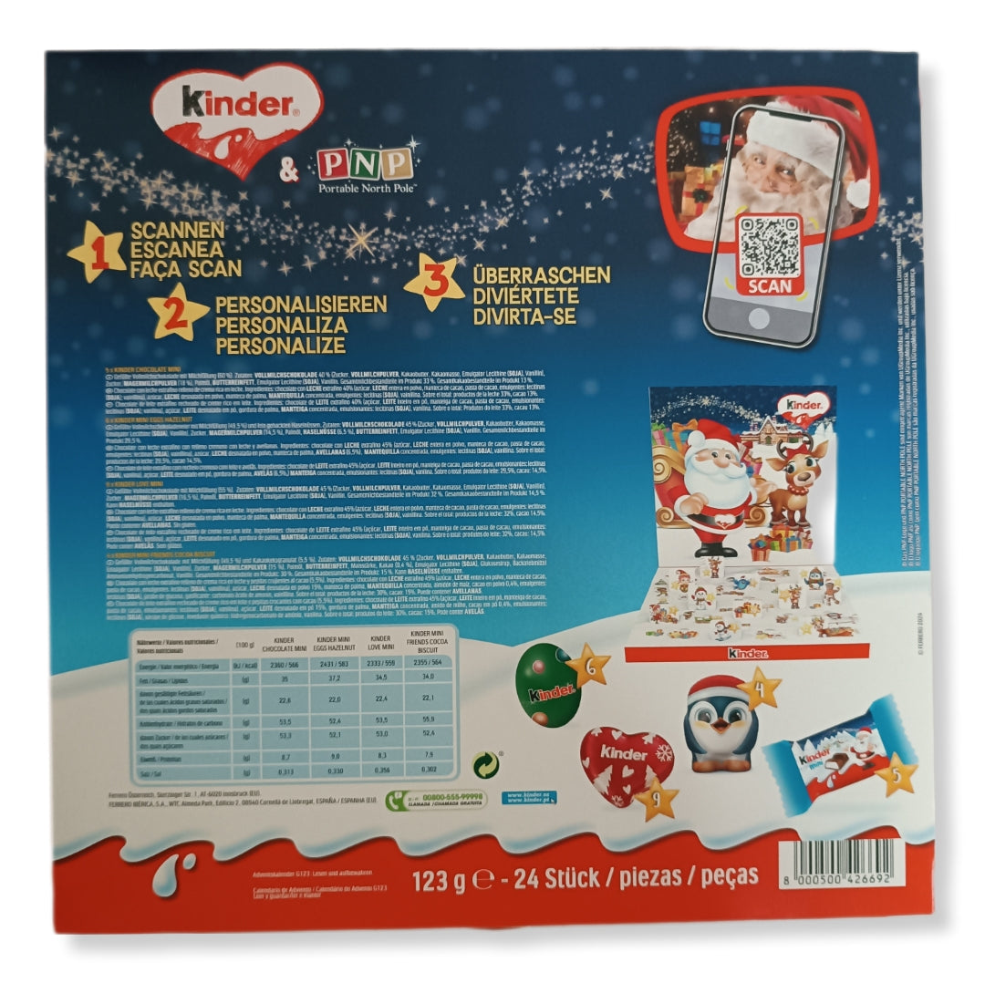 Calendario Adviento Kinder Plegable - Surtido Chocolatinas
