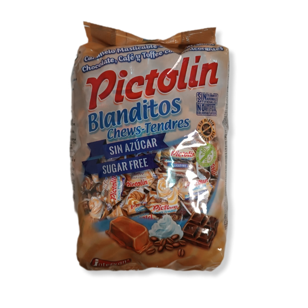 Pictolin MIX Surtido | Chocolate, Toffee y Café | Caramelos SIN Azúcar - Bolsa 1KG