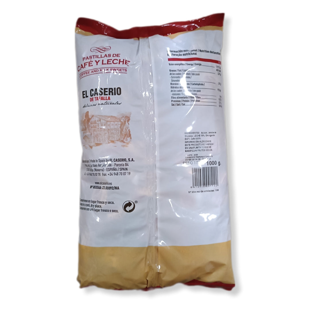 Caramelos Café Y Leche El Caserío | Formato Bolsa 1KG