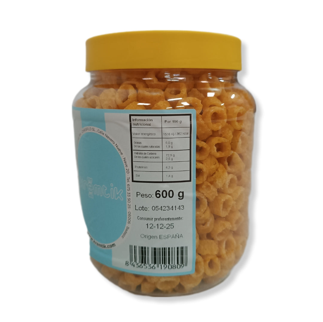 Aros De Maíz Extragrandes Kremtik | Formato Tarro Reutilizable 500g