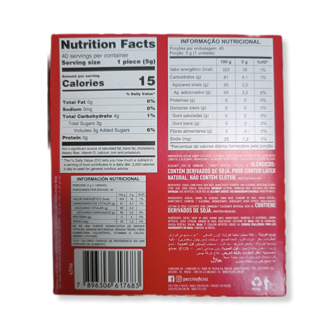 Blong Chicle Relleno Sabor Fresa Contiene 40 Unidades