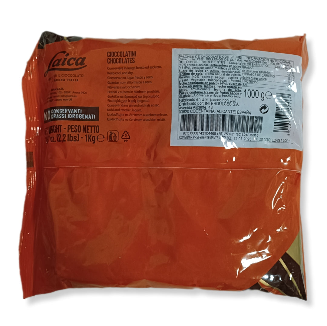 Balones Chocolate Con Leche Laica | Formato Bolsa 1kg
