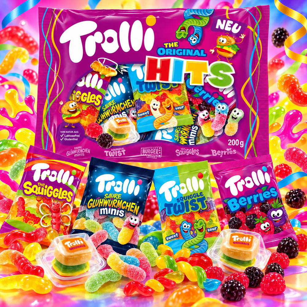 Trolli The Original Hits 200 g - surtido con temática colorida