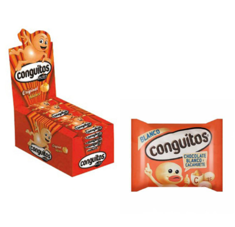 Conguitos Chocolate Blanco Blanco 45G | Contiene 16 Unidades