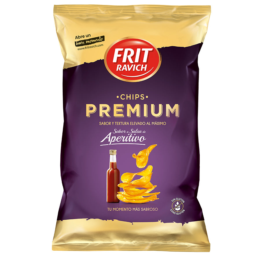 PATATAS FRITAS CHIPS PREMIUM APERITIVO | Contiene 4 Unidades de 150g