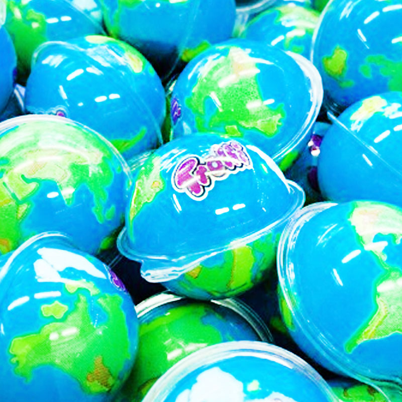 Blue Planet Trolli (45 Uds) | Bolas del Mundo con Relleno Líquido sabor Fresa