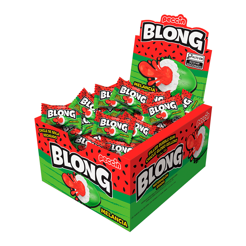 Blong Chicle Relleno Sabor Sandia Contiene 40 Unidades