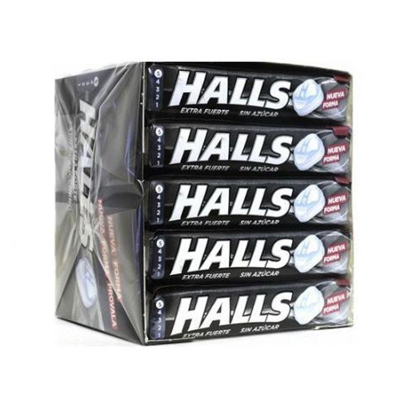 Caramelos Halls Negro (20 Paquetes con 10 Uds) - Kremtik