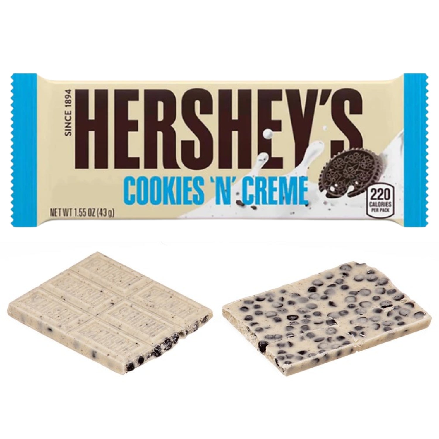 Hersheys Blancas 43g | Caja Expositora 36 Unidades