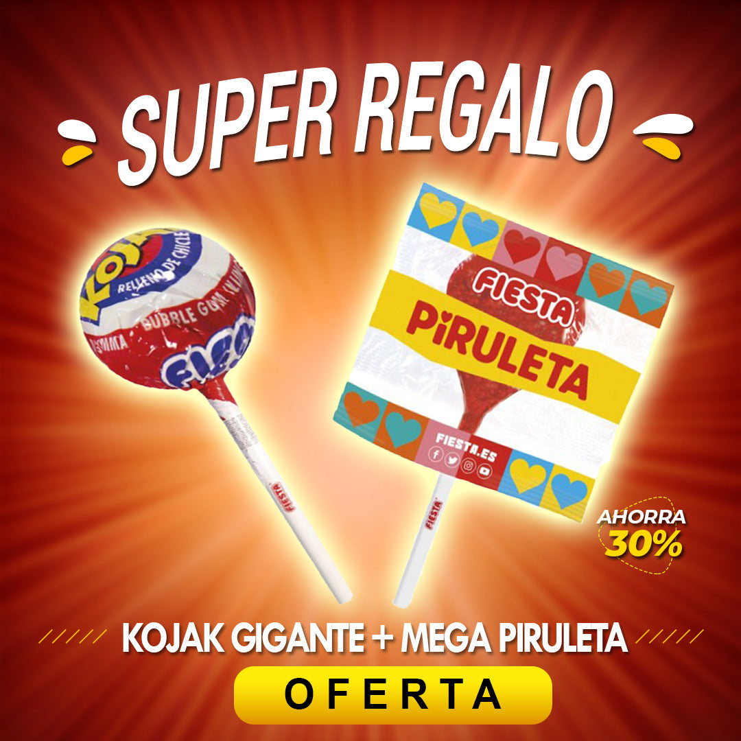 Kojak Gigante + Mega Piruleta ¡OFERTA!