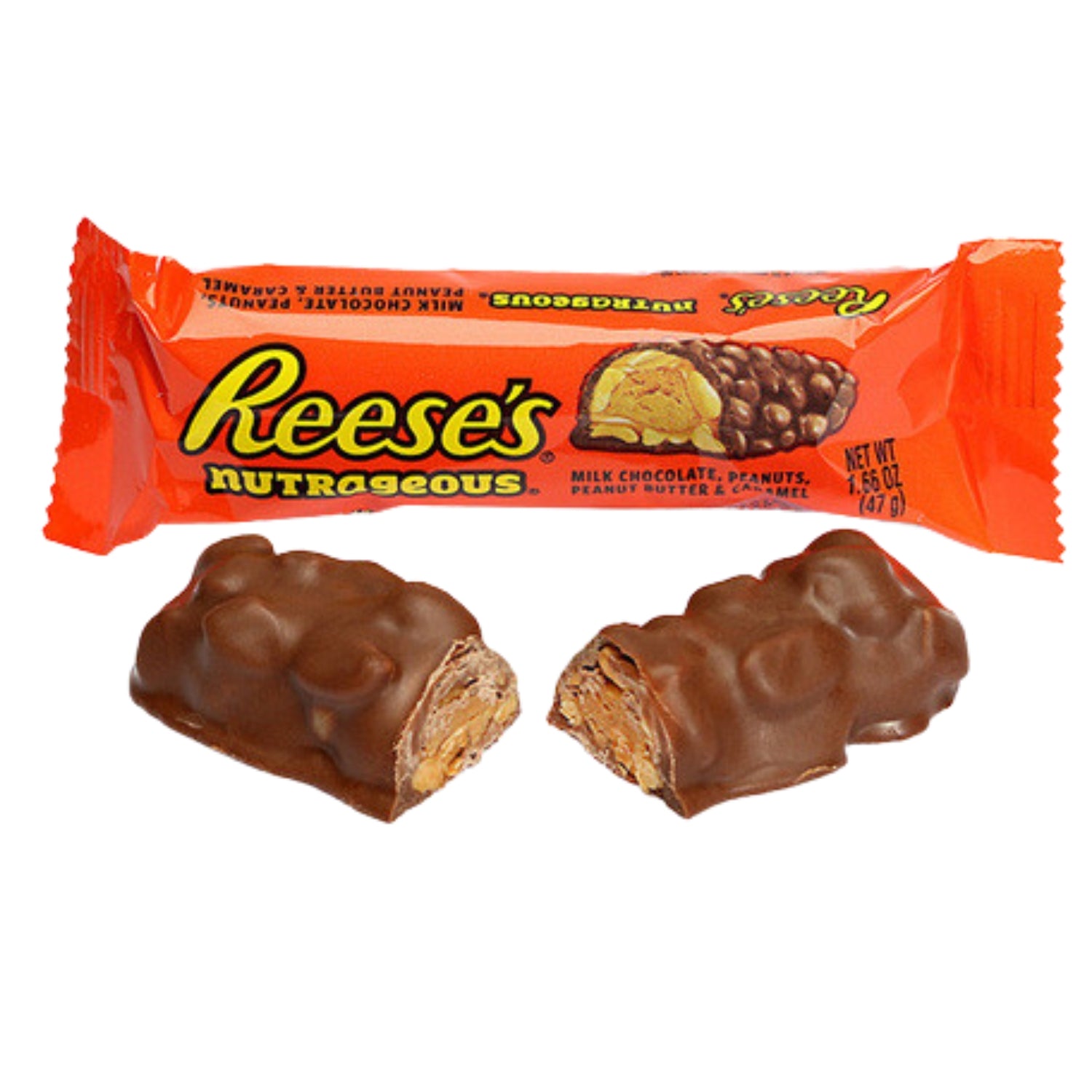 Reese’s Barrita Nutrageous 47g | Caja Expositora 18 Unidades