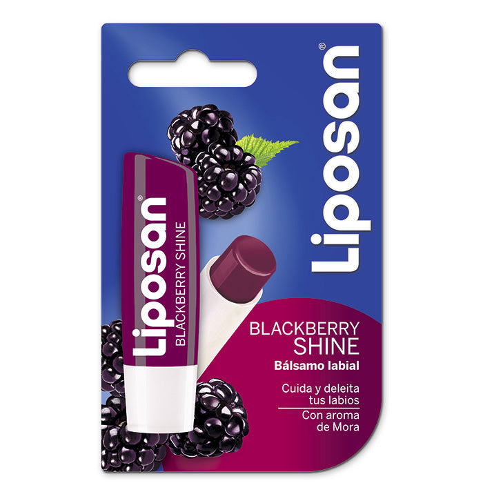 Labello Blackberry Shine | Lápiz Labial Cuidado 24 Horas - Sabor Exclusivo Mora (1 Unidad)