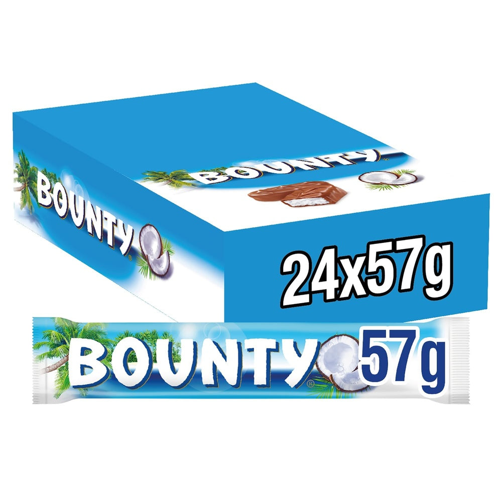 Bounty expositor y barrita de coco 57 g
