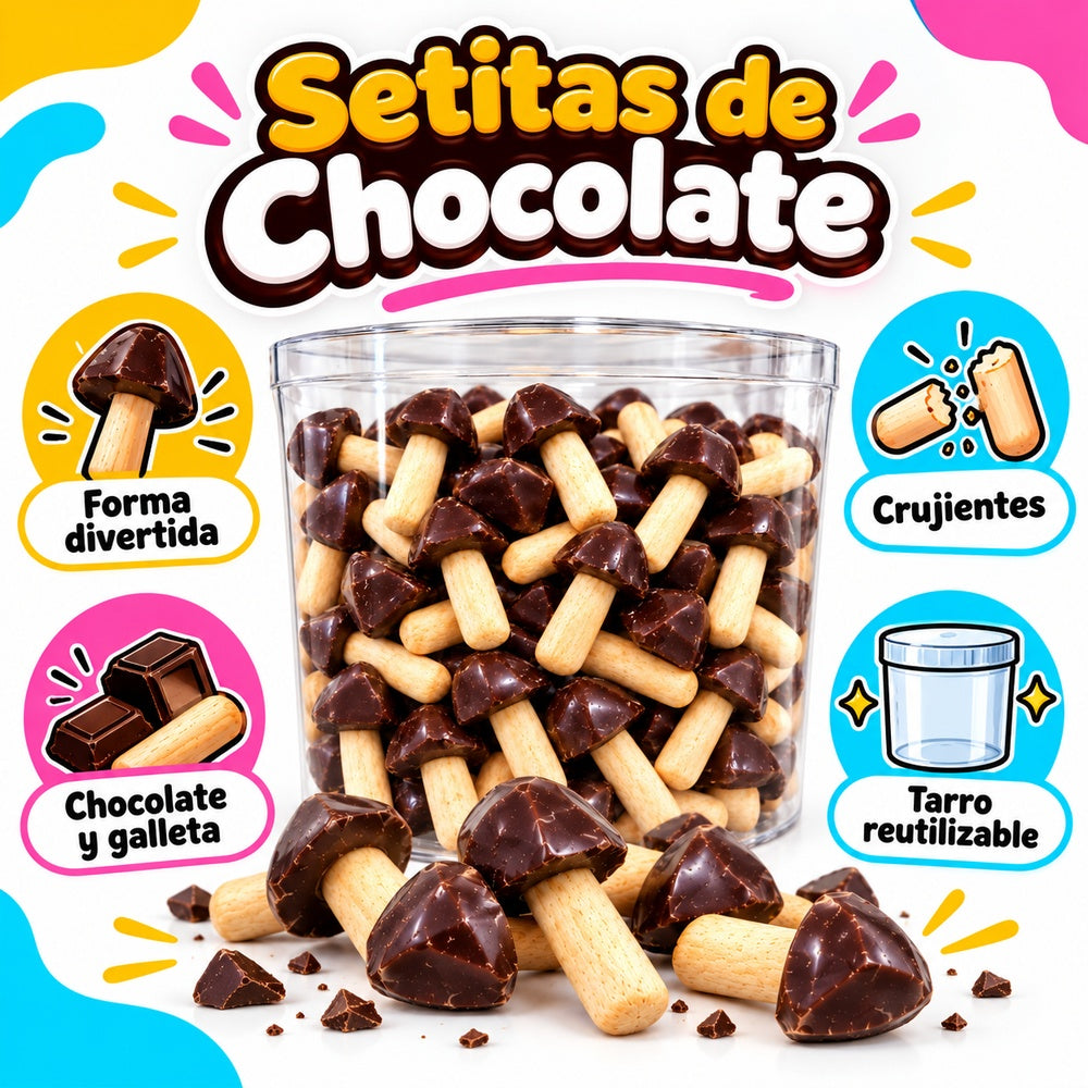 Setitas de chocolate características diseño Kremtik