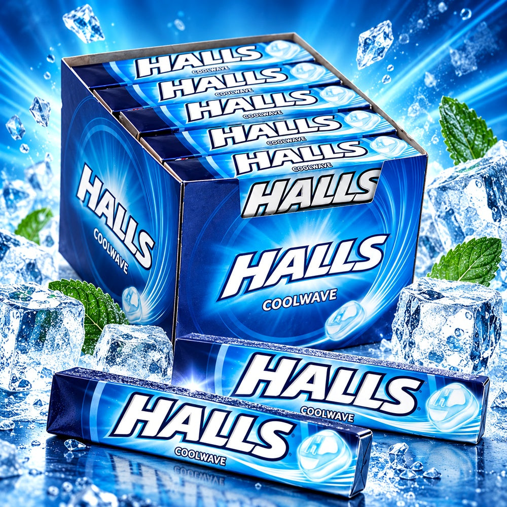 Halls Original imagen temática azul de producto