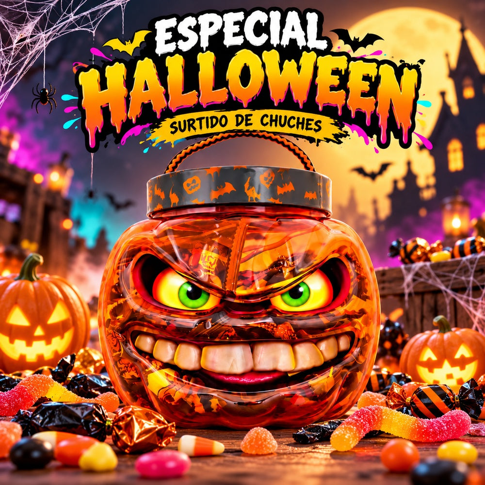 Calavera Halloween surtido de chuches imagen temática