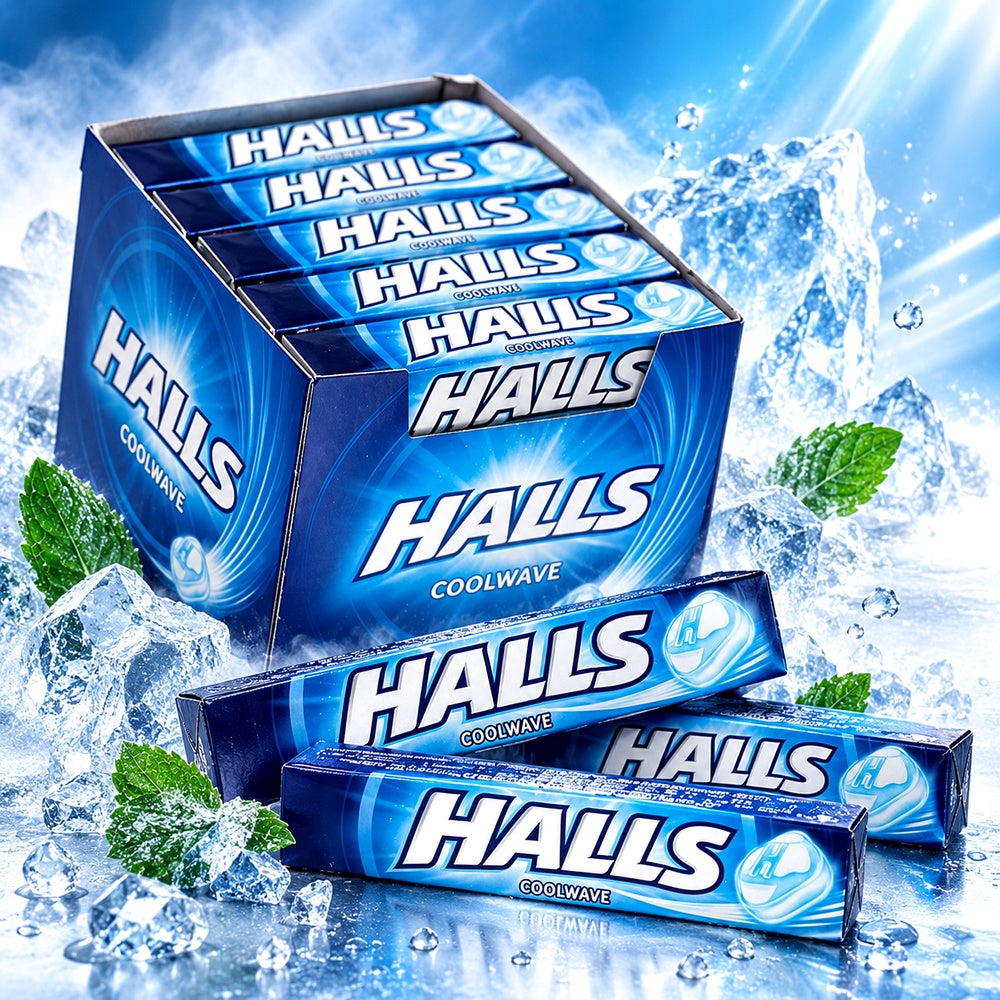 Halls Original imagen promocional azul de producto