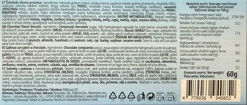 Setitas Chocolate Envase Individual - Caja 60g x 16 Unidades