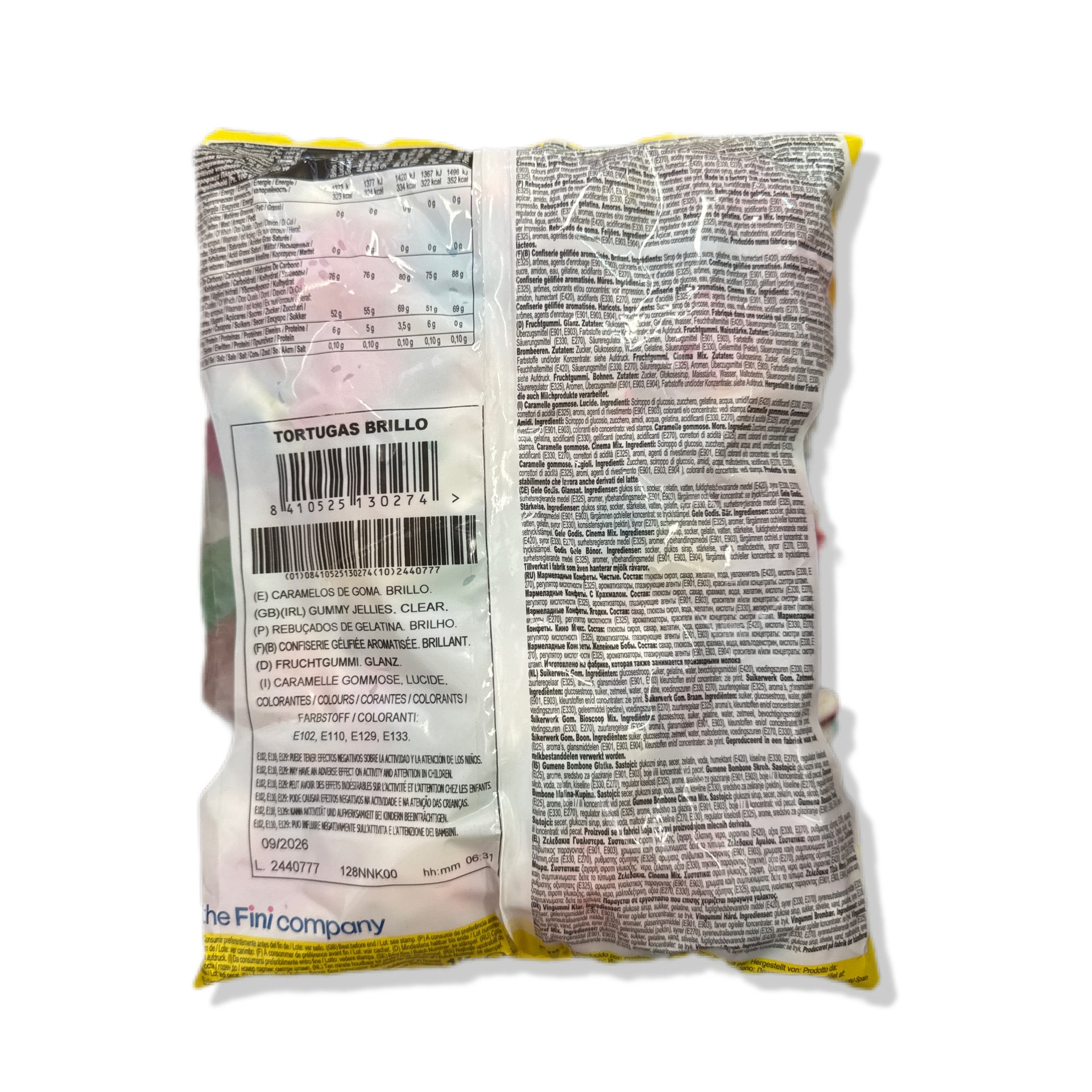 Tortugas Brillo Sin Gluten Fini | Formato Bolsa 1KG