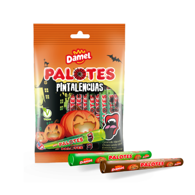 Palotes Halloween Pintalenguas | Formato 90g x 14 Bolsas
